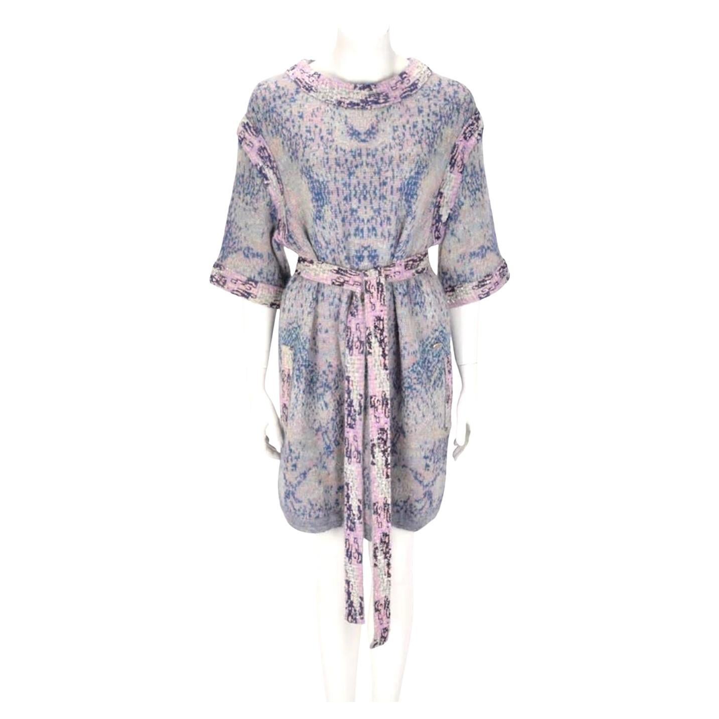 Chanel Spring 2014 - Robe en maille pastel ornée de sequins