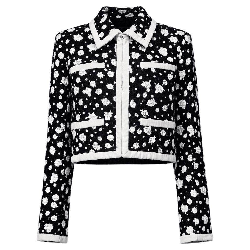 CHANEL Spring 2015 Legendary Black Tweed Jacket 34 FR