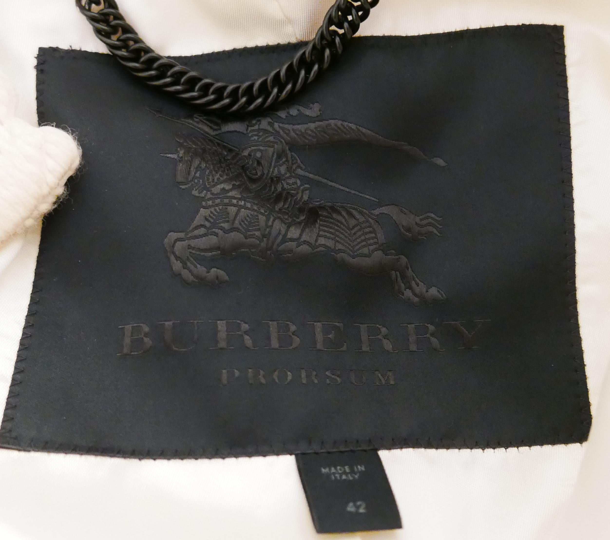 Burberry Prorsum AW11 Trenca de punto por cable en Nuevo estado para la venta en London, GB
