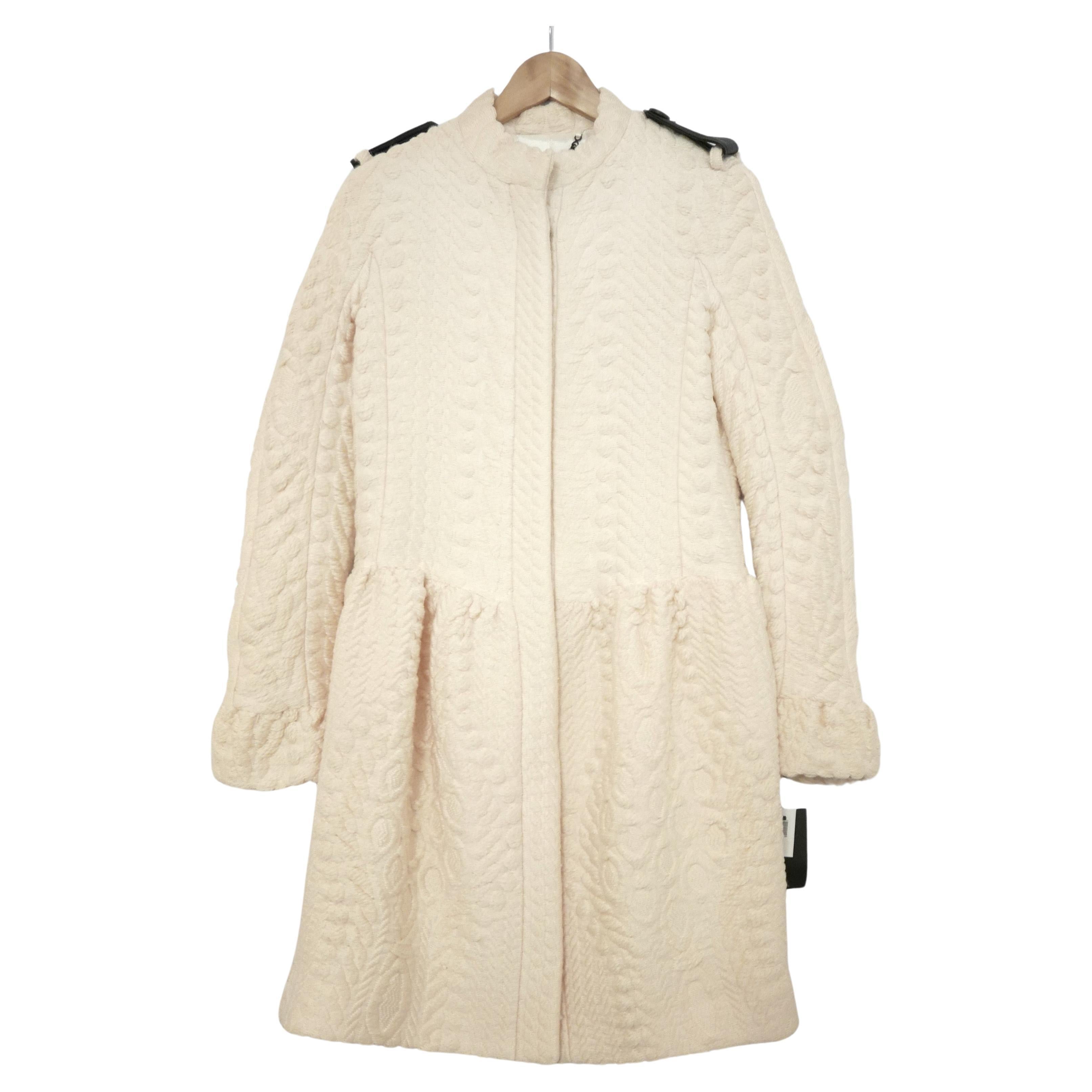 Burberry Prorsum AW11 Cable Knit Trench Coat For Sale