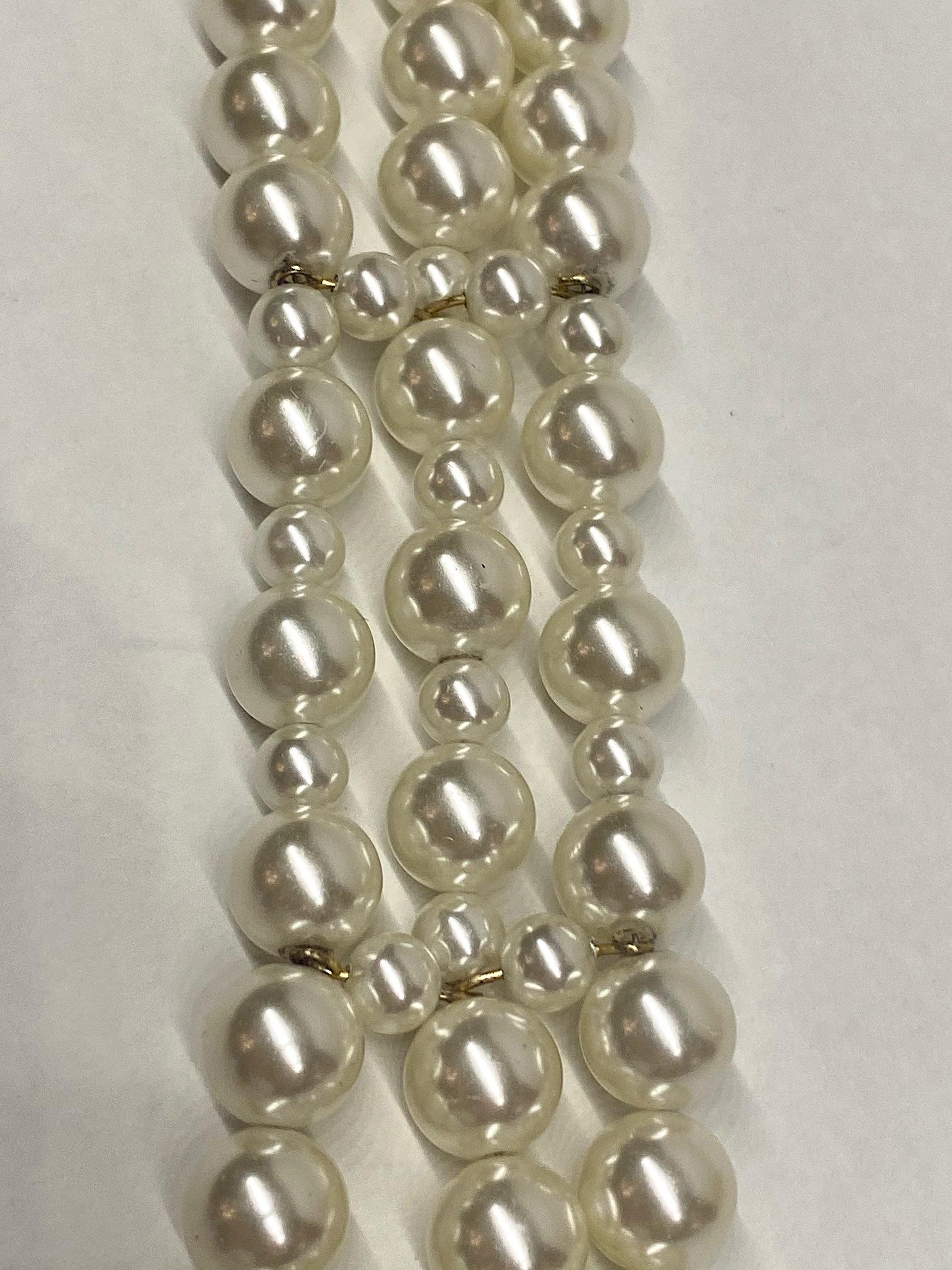 Chanel Spring 2016 Collection Long 3 Strand Pearl Necklace 7