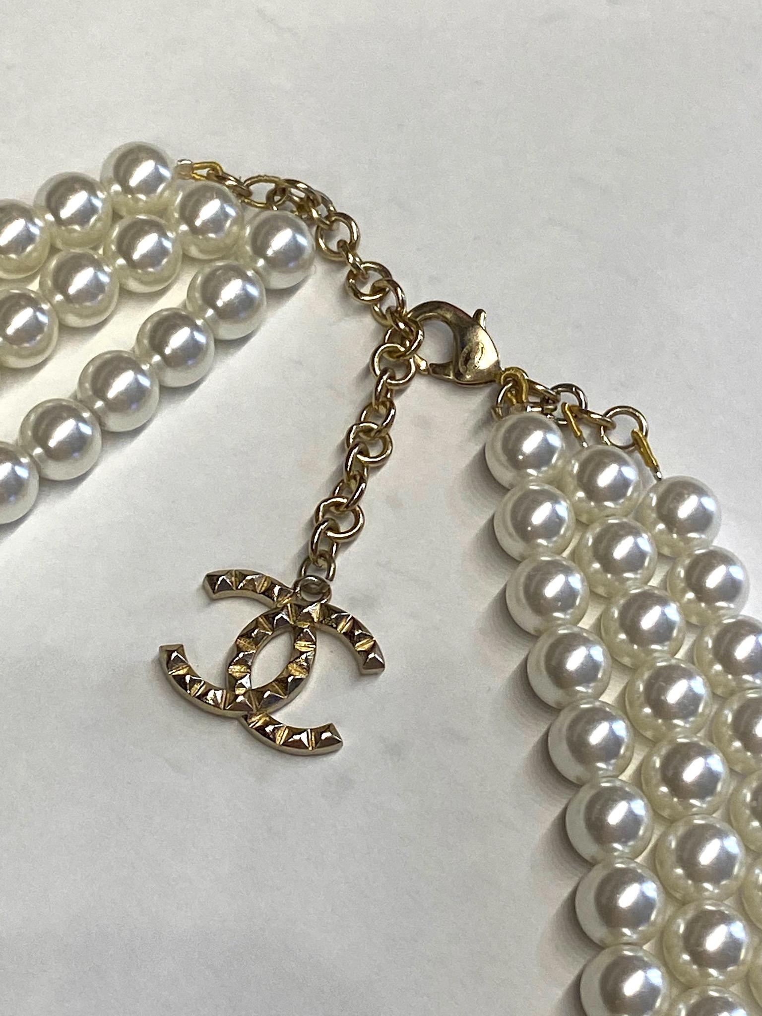 Chanel Spring 2016 Collection Long 3 Strand Pearl Necklace 14