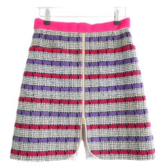 Chanel Spring 2017 Chunky Fantasy Tweed Zip & Velcro Detail Skirt 