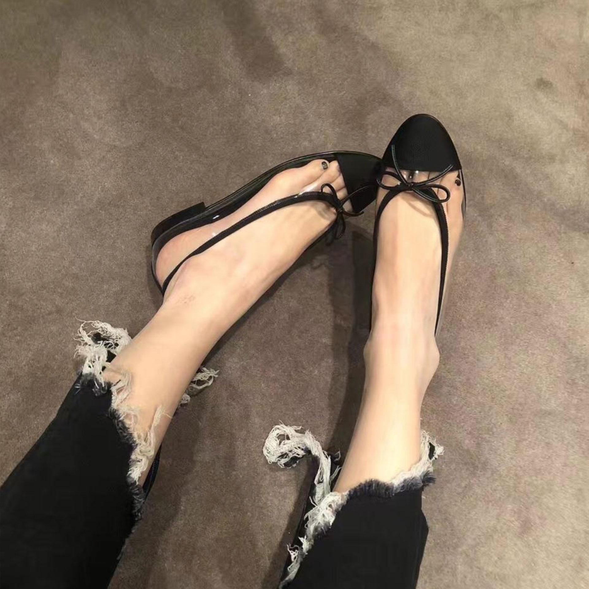 Chanel  Spring 2018 Transparent Clear Naked Ballet Flats 41 For Sale 1