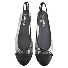 Chanel  Spring 2018 Transparent Clear Naked Ballet Flats 41