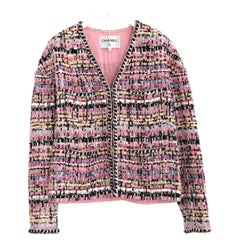 Chanel Spring 2022 Pink Fantasy Rag Tweed Jacket