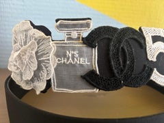 Chanel Spring Summer 2006 No. 5 Embroidered Belt, Size 85/34