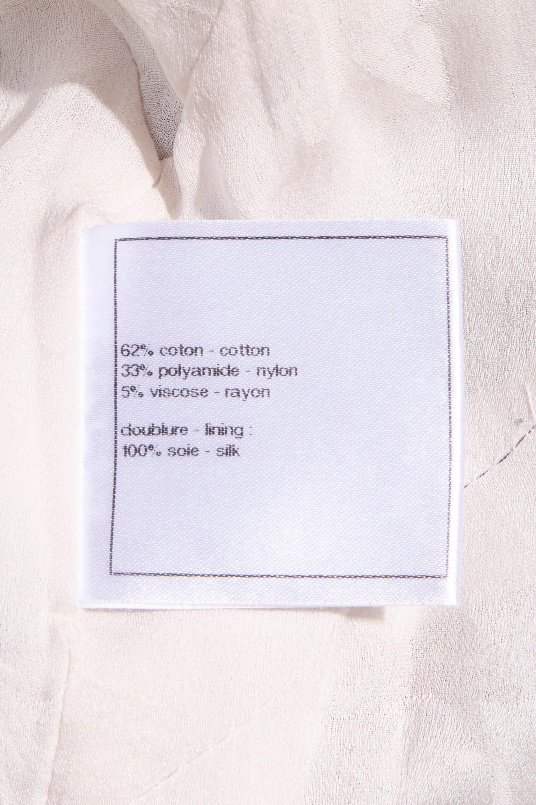 Chanel Primavera/Verano 2010 Conjunto de vestido y chaqueta de tweed en tonos pastel FR 36 / US 4 en venta 10