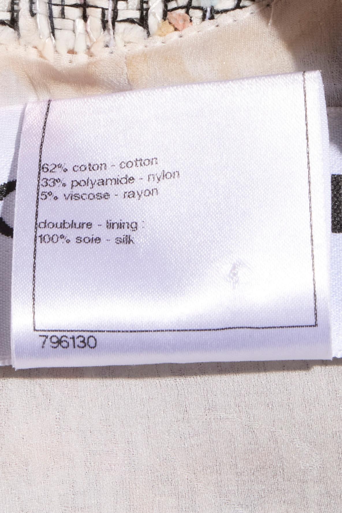 Chanel Primavera/Verano 2010 Conjunto de vestido y chaqueta de tweed en tonos pastel FR 36 / US 4 en venta 12