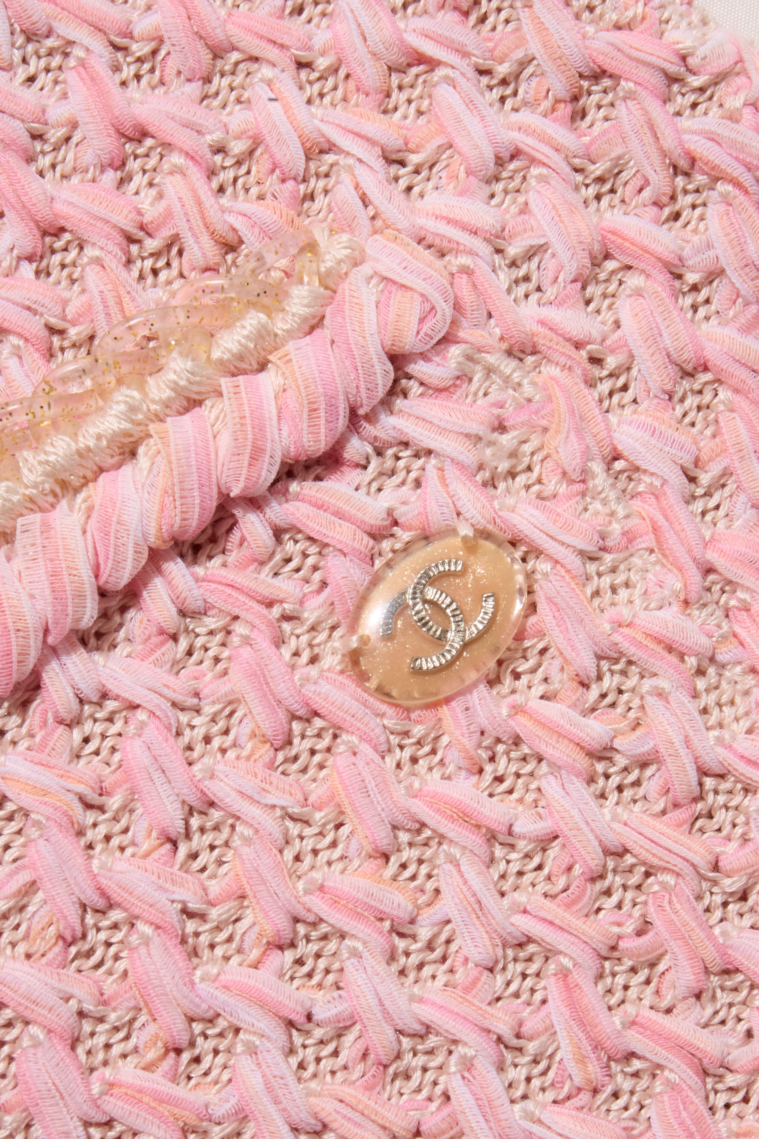 Chanel Spring/Summer 2017 Pink Tweed Mini Dress FR 36 / US 4 Collectors Piece For Sale 1