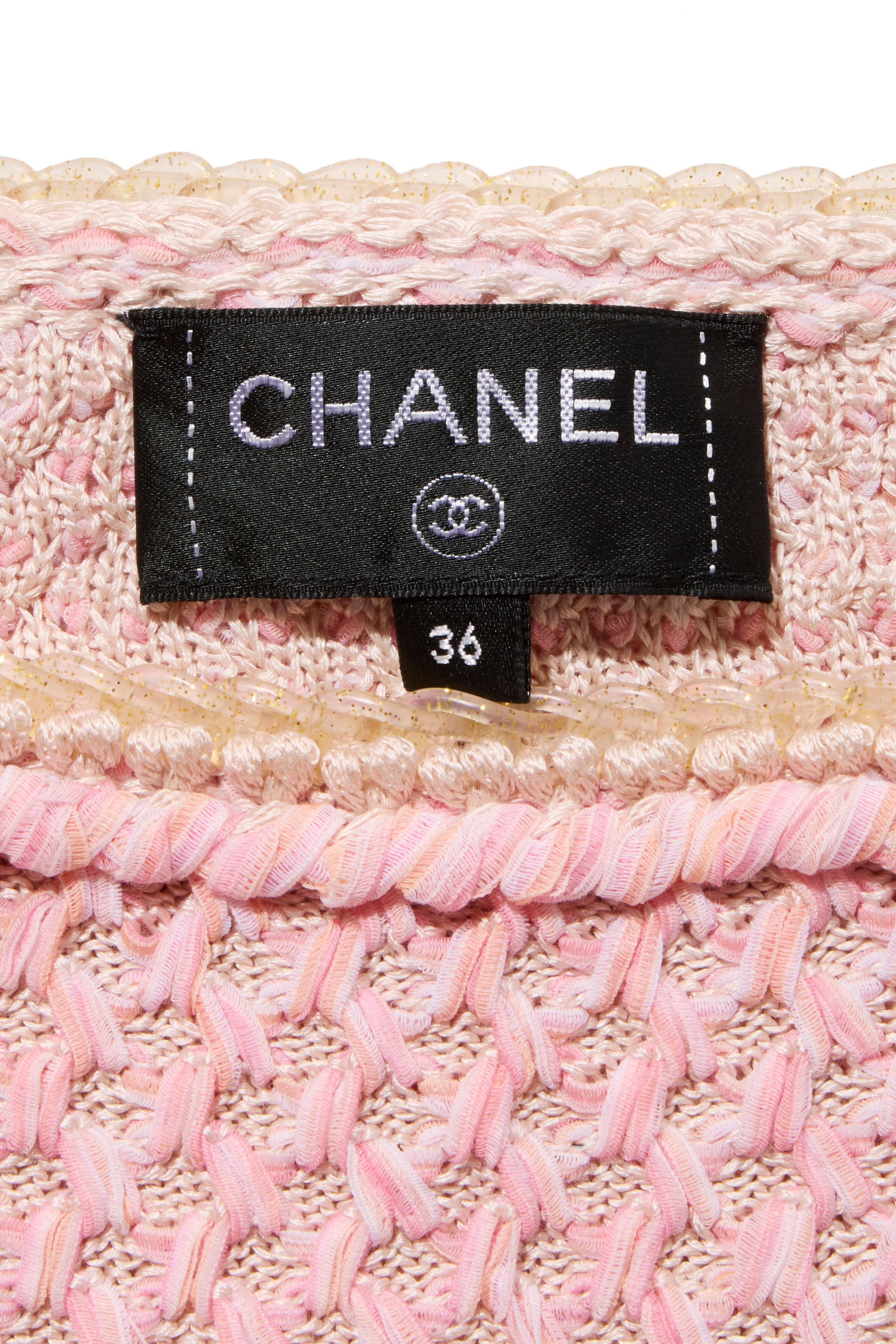 Chanel Spring/Summer 2017 Pink Tweed Mini Dress FR 36 / US 4 Collectors Piece For Sale 3