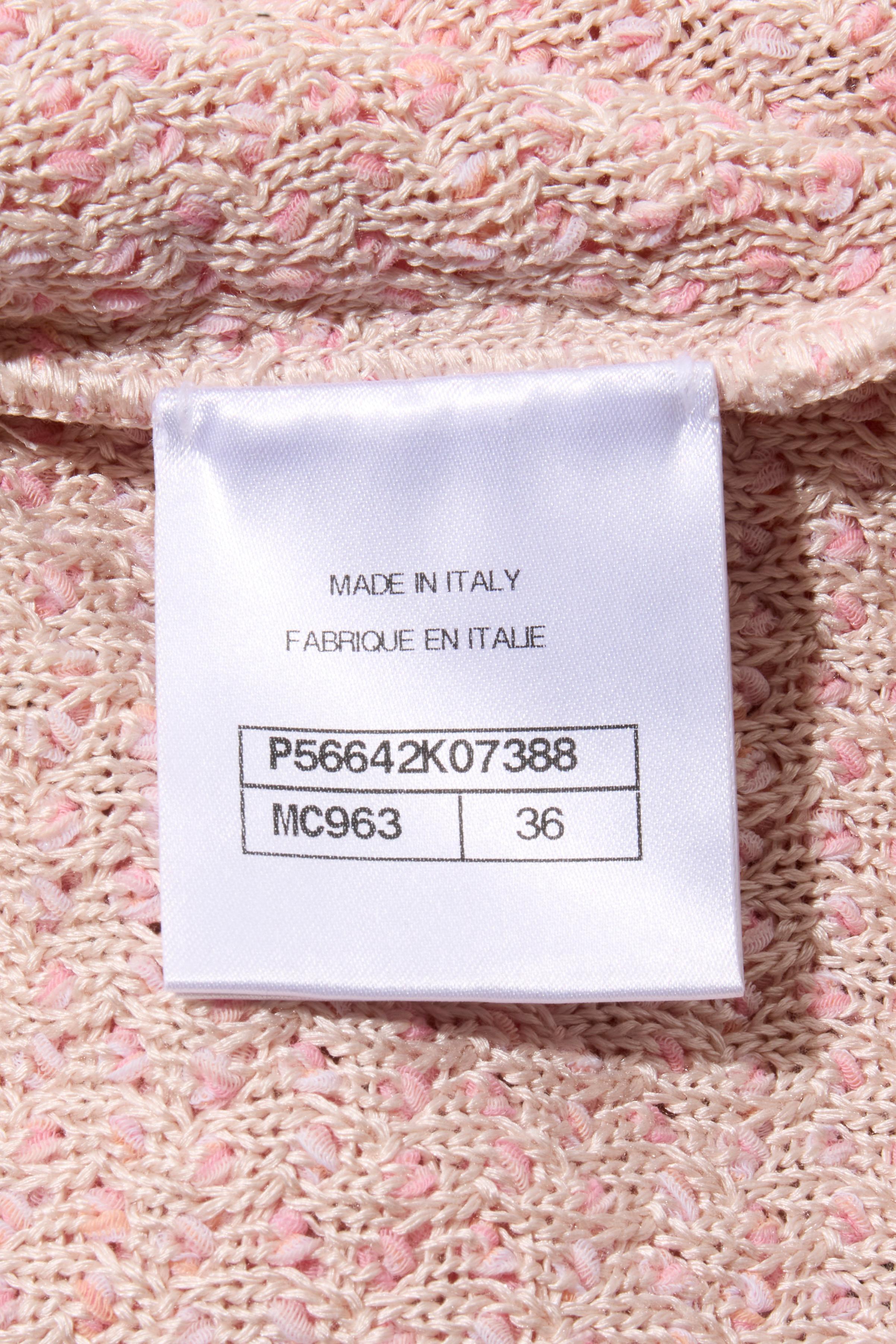 Chanel Spring/Summer 2017 Pink Tweed Mini Dress FR 36 / US 4 Collectors Piece For Sale 4