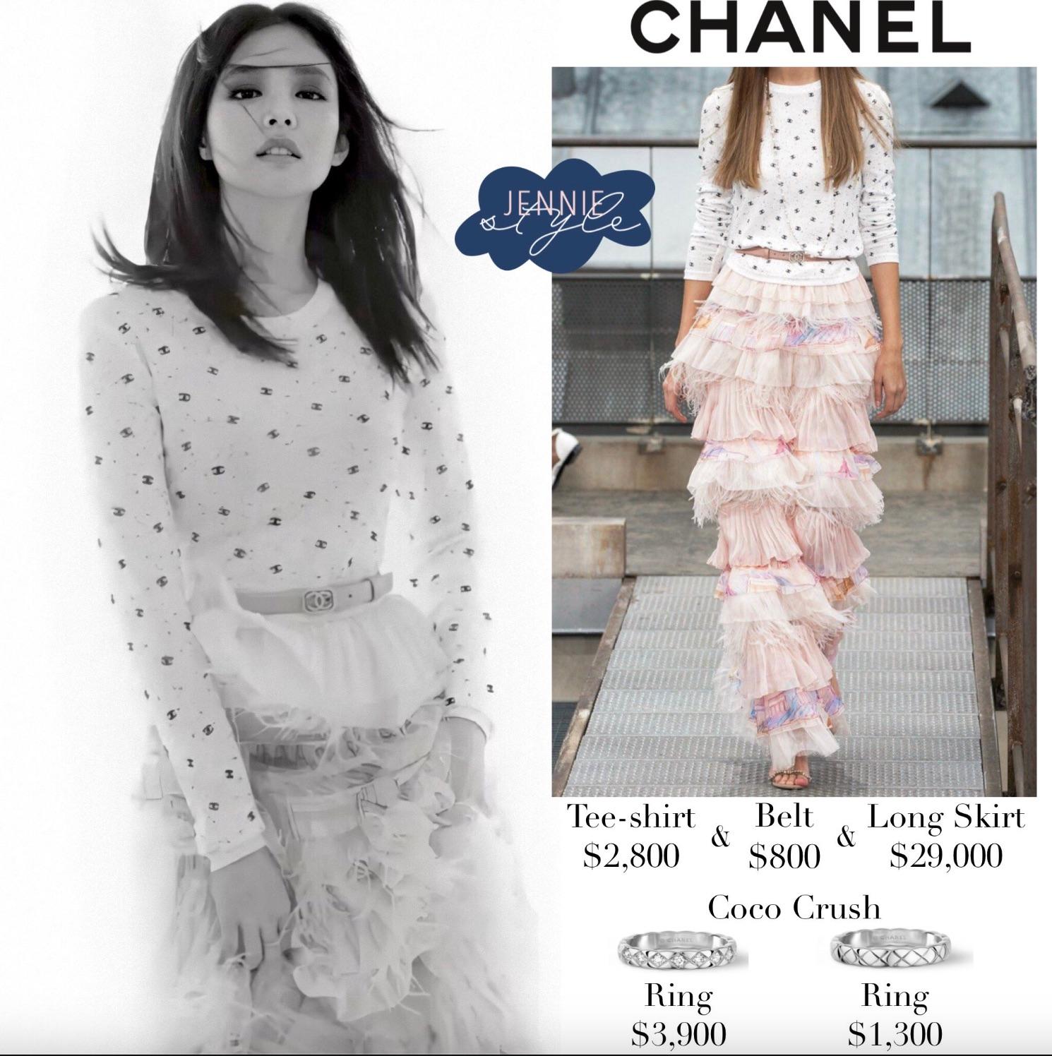 Chanel Spring/Summer 2020 White CC Logo Sequin Embroidered 20S Long Sleeve Top For Sale 7