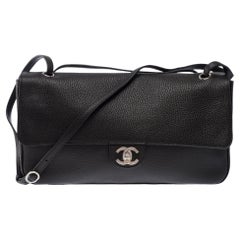 Chanel Spring/Summer 2026 Black Grained Calfskin Maxi Flap Bag