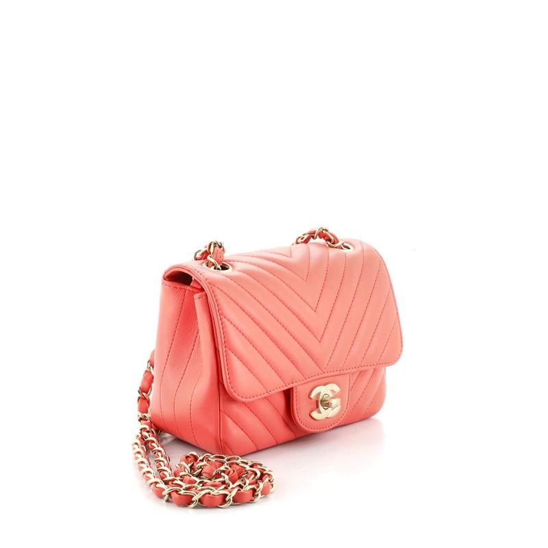 chanel chevron mini flap