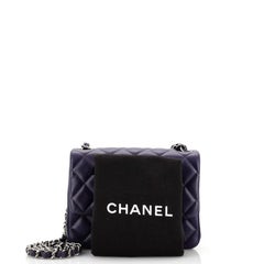 Chanel Square Classic Single Flap Bag Quilted Lambskin Mini