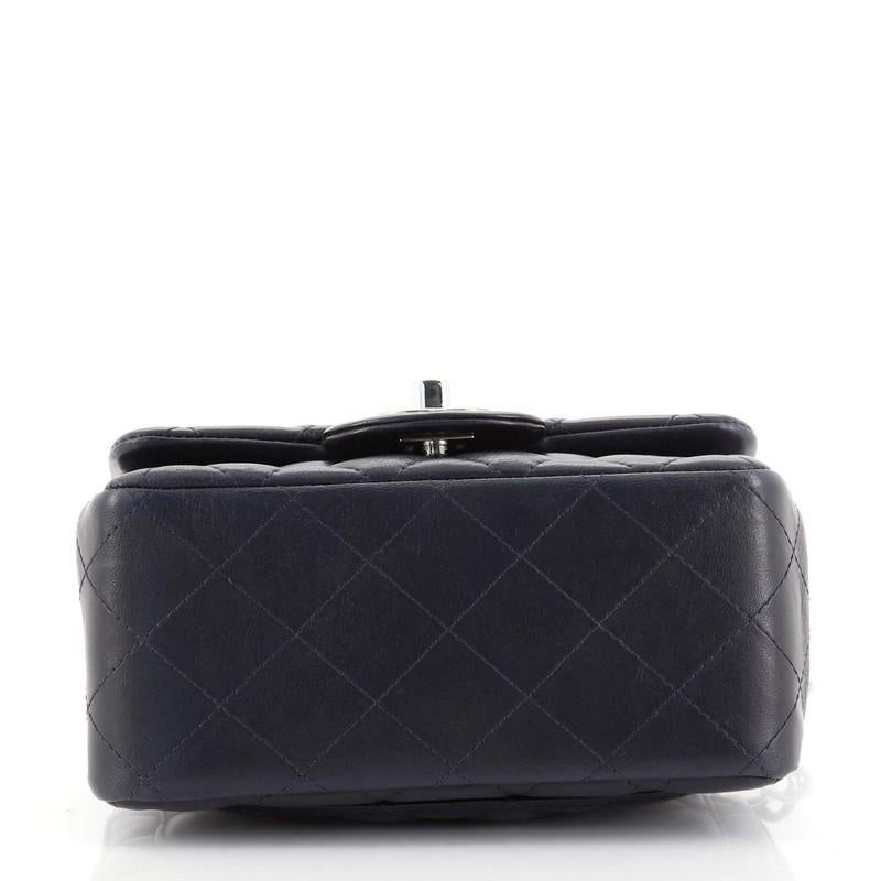 Women's or Men's Chanel Square Classic Single Flap Bag Quilted Lambskin Mini