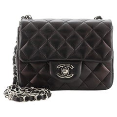 Chanel Square Classic Single Flap Bag Quilted Lambskin Mini