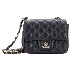 Chanel  Classic Square Single Flap Bag Quilted Lambskin Mini