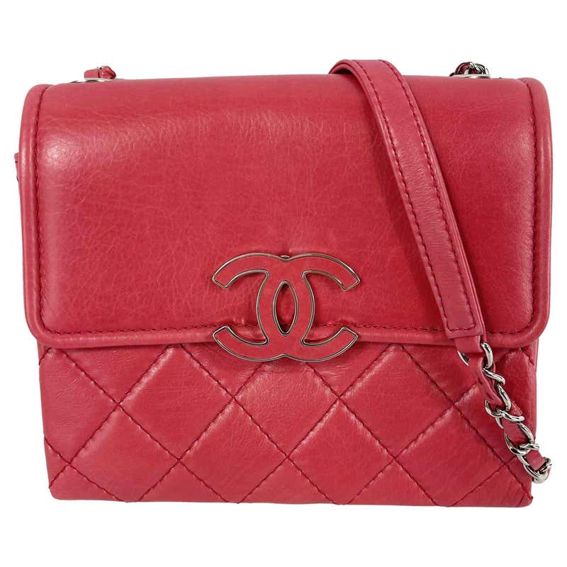 Chanel Hot Pink Quilted Lambskin Jumbo Classic Double Flap Bag For Sale ...