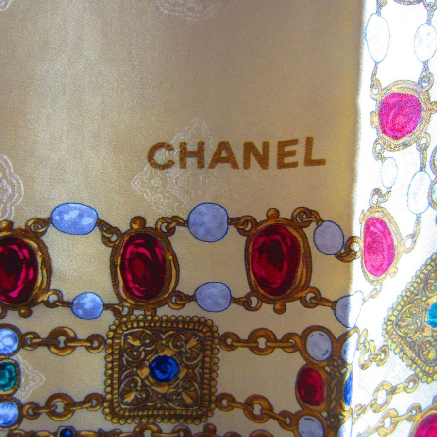 Women's Chanel Square Gold Heavy Silk