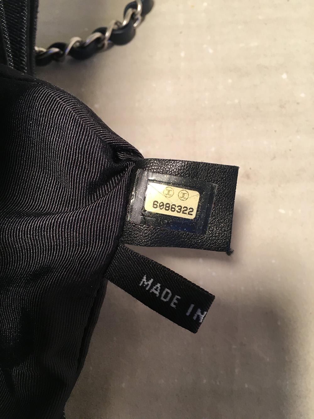 Chanel Square Quilted Denim Convertible Bum Bag Waist Pouch Clutch Shoulder Bag en vente 2