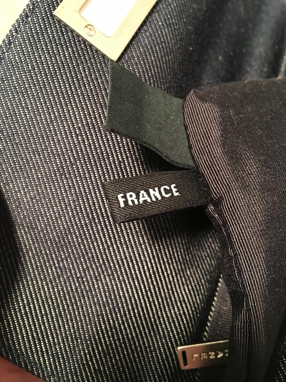 Chanel Square Quilted Denim Convertible Bum Bag Waist Pouch Clutch Shoulder Bag en vente 3