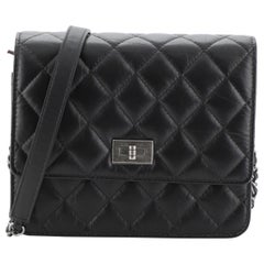 Chanel Square Reissue Wallet on Chain Quilted Aged Calfskin