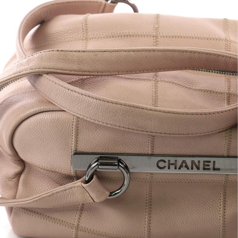 Chanel Square Stitch Shoulder Bag Quilted Caviar Medium 3