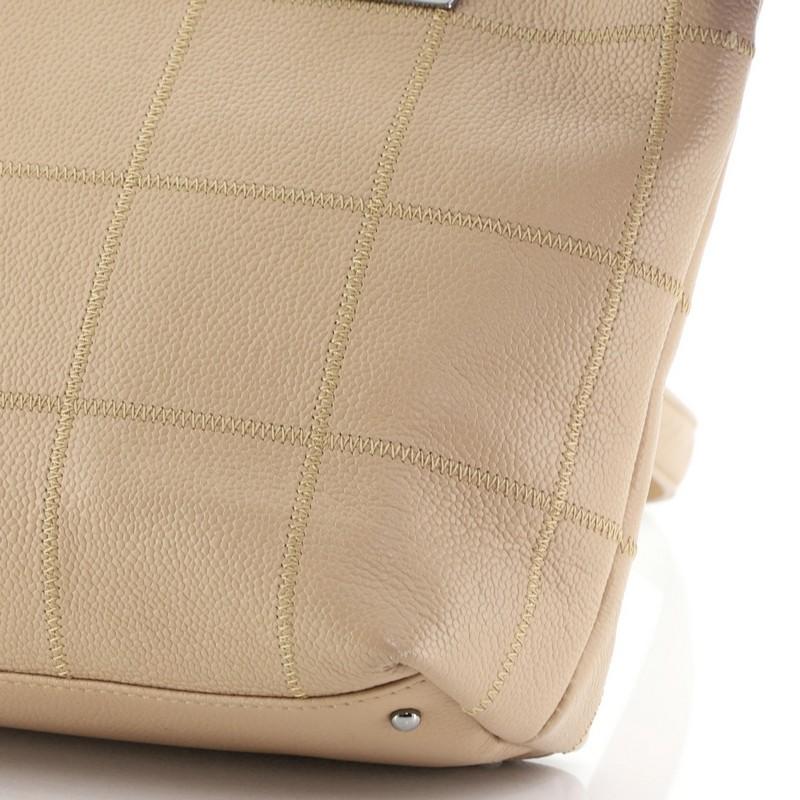 Women's or Men's Chanel Square Stitch Tote Caviar Small