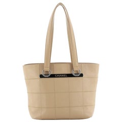 Chanel Square Stitch Tote Caviar Small