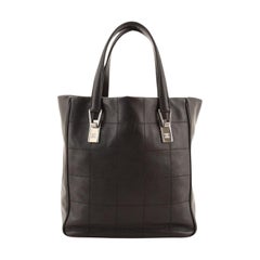 Chanel Square Stitch Tote Quilted Leather Medium