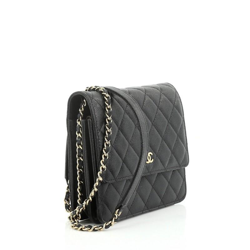 chanel square wallet on chain