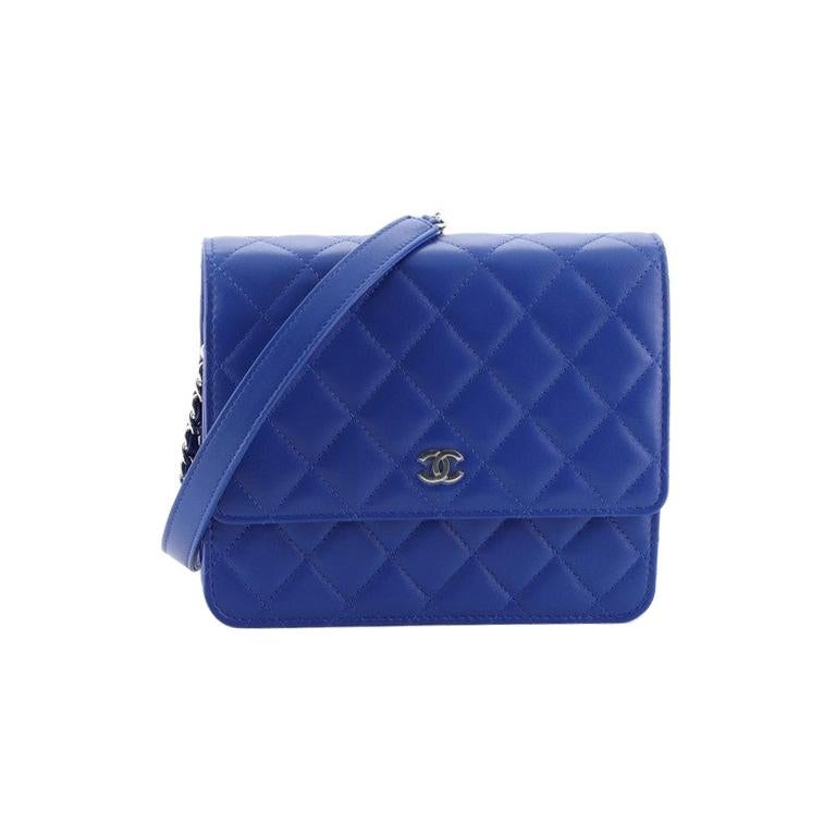Chanel Square Wallet on Chain Quilted Lambskin