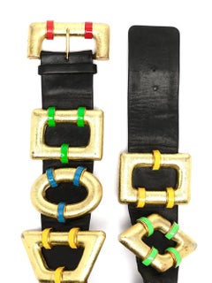 Chanel SS 1988 Geometric Belt