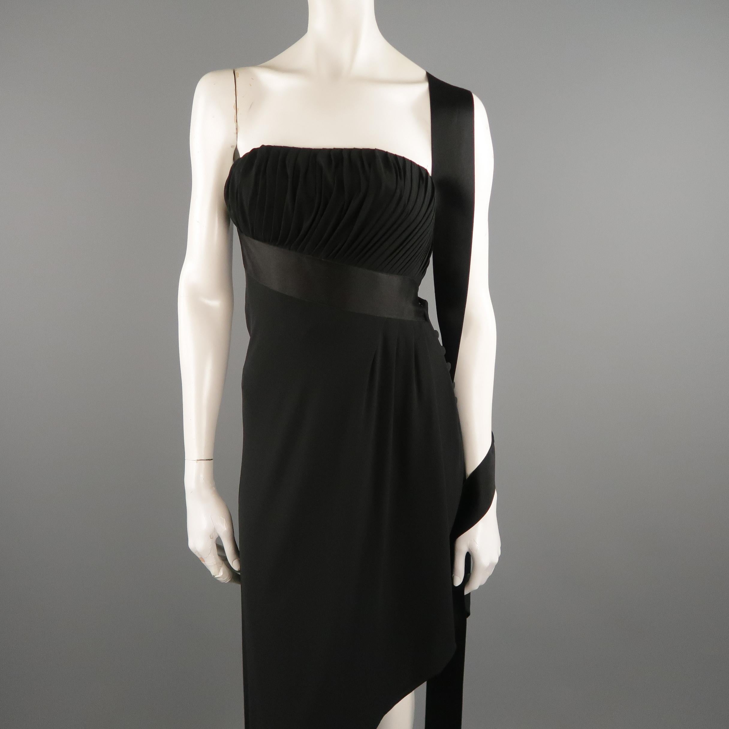 bustier gray dress with black ribbon spaghetti straps