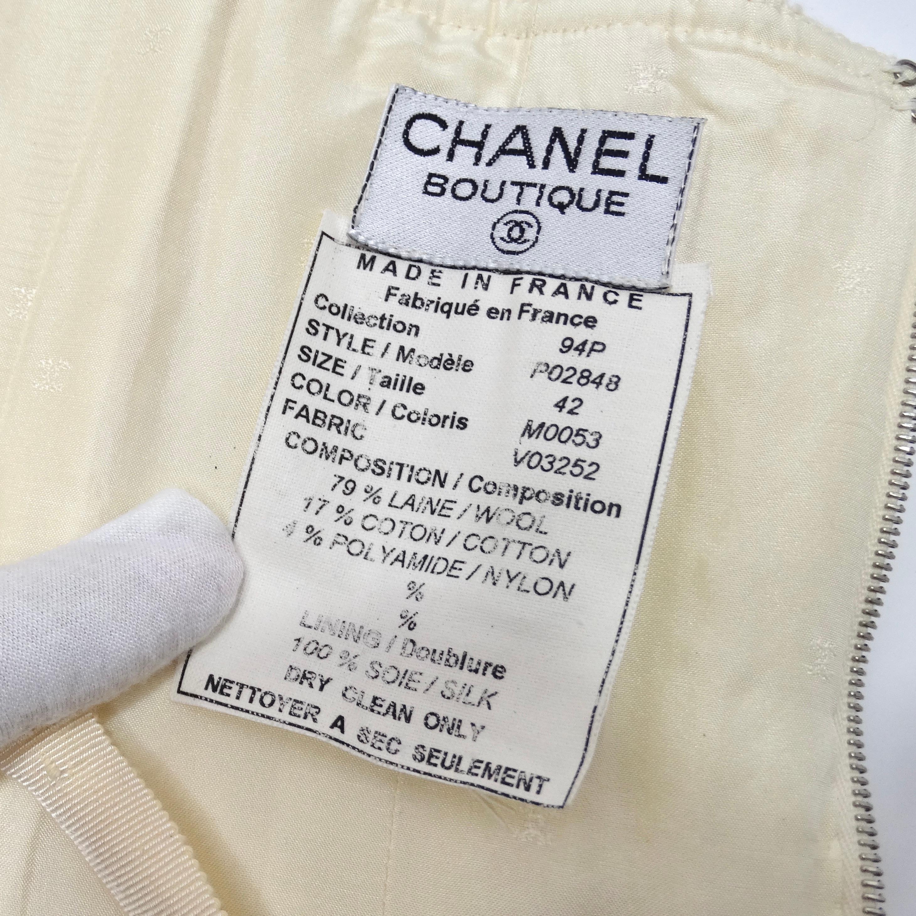 Chanel SS 1994 Tweed Corset Belt For Sale 4