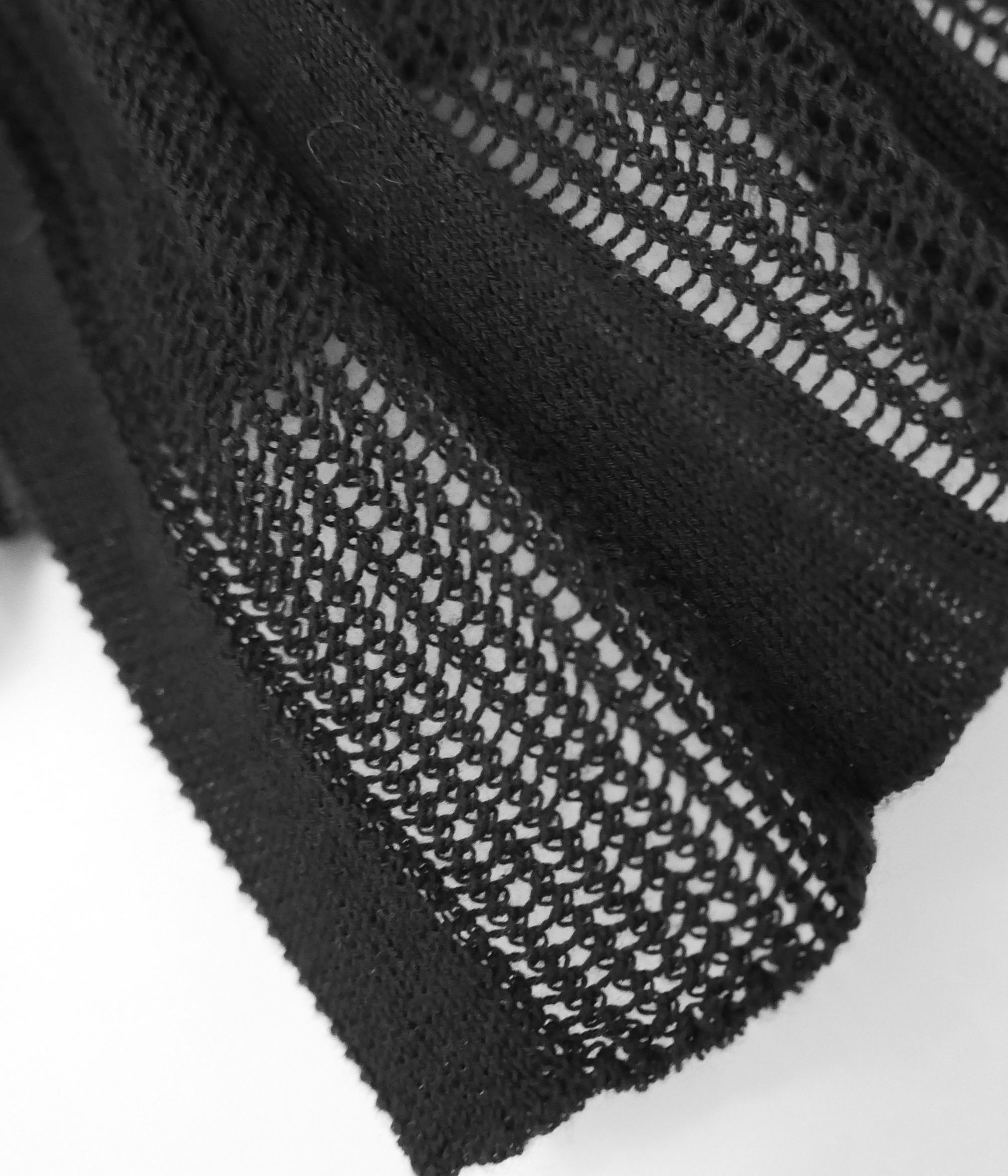 Women's Chanel SS12 Black Zipper Detail Perforated Jacket For Sale