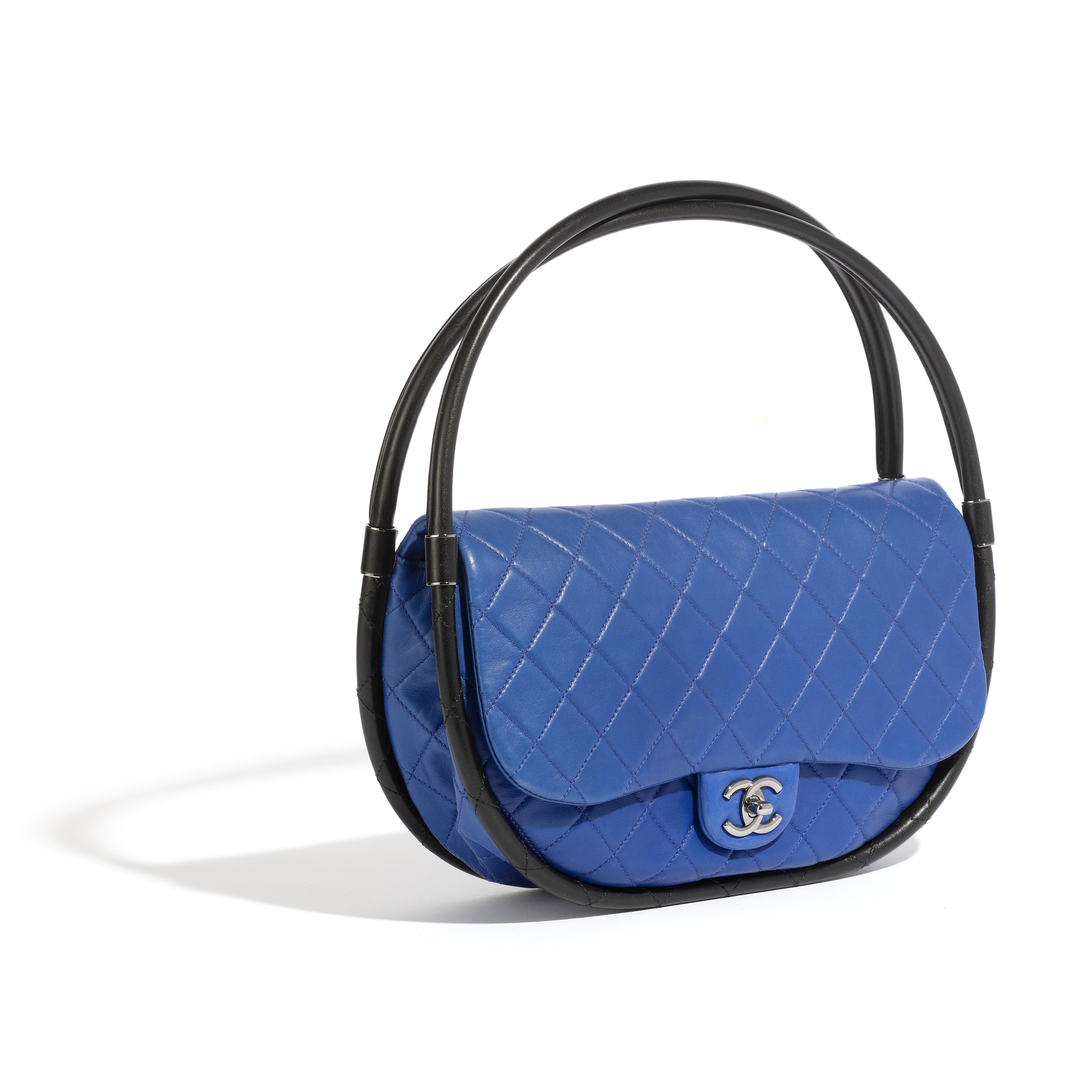 This iconic piece first hit the runway during the Spring/Summer 2013 show and has since become a viral fashion moment. The Hula Hoop bag is the perfect embodiment of Chanel's unique skill to mix classic house codes with exciting and contemporary