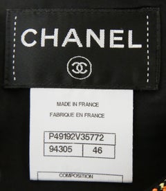 Chanel SS14 Tweed Rope Trim Black Cold Shoulder Shift Dress