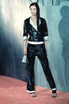 CHANEL SS1999 by KARL LAGERFELD BLACK NYLON REFLECTIVE HEM VEST