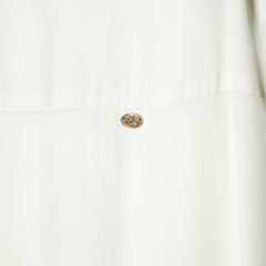 Chanel SS2011 Robe FR38 White Viscose Minimal Dress US8