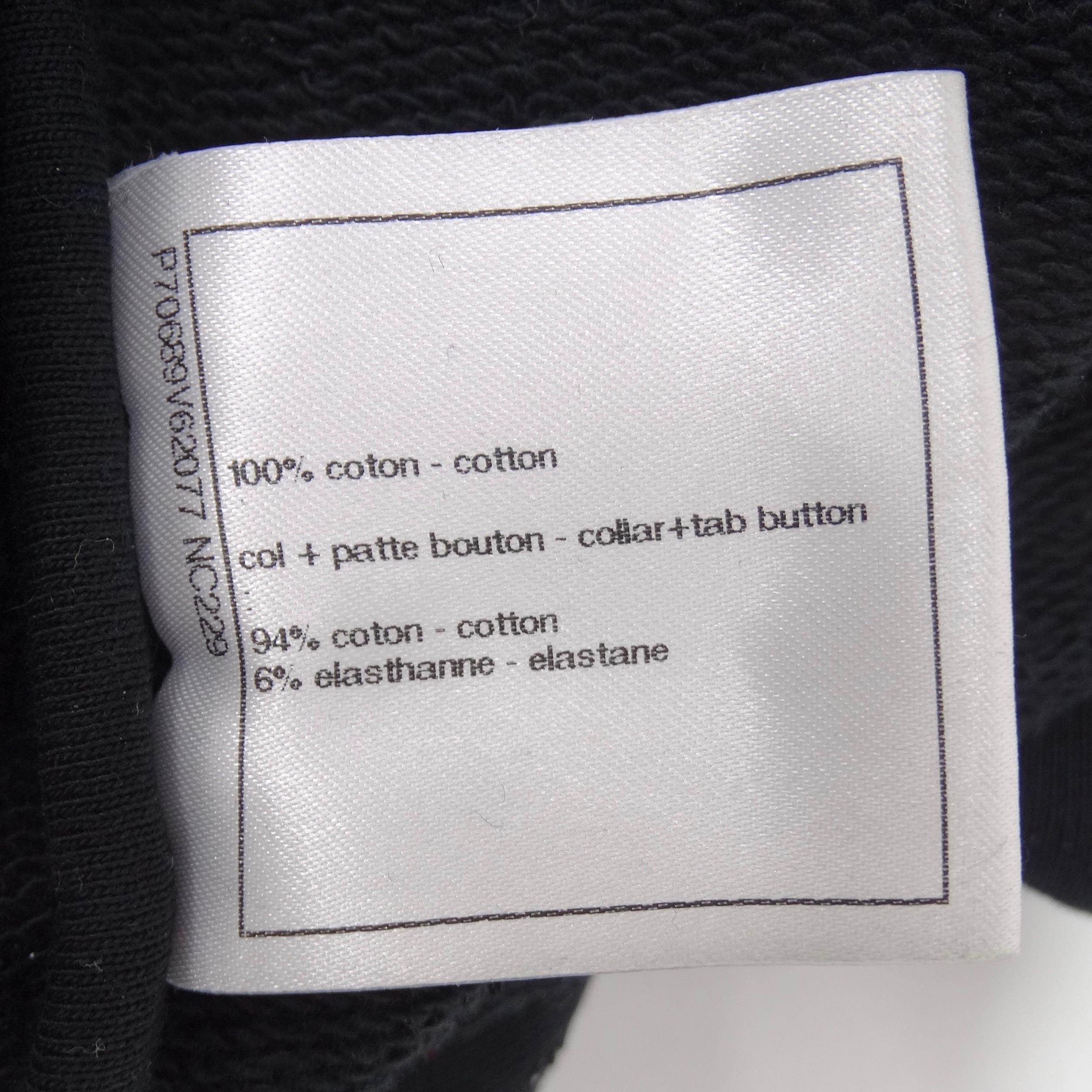 Chanel SS21 Pink Logo Polo Sweatshirt 9