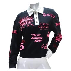 Chanel SS21 Pink Logo Polo Sweatshirt