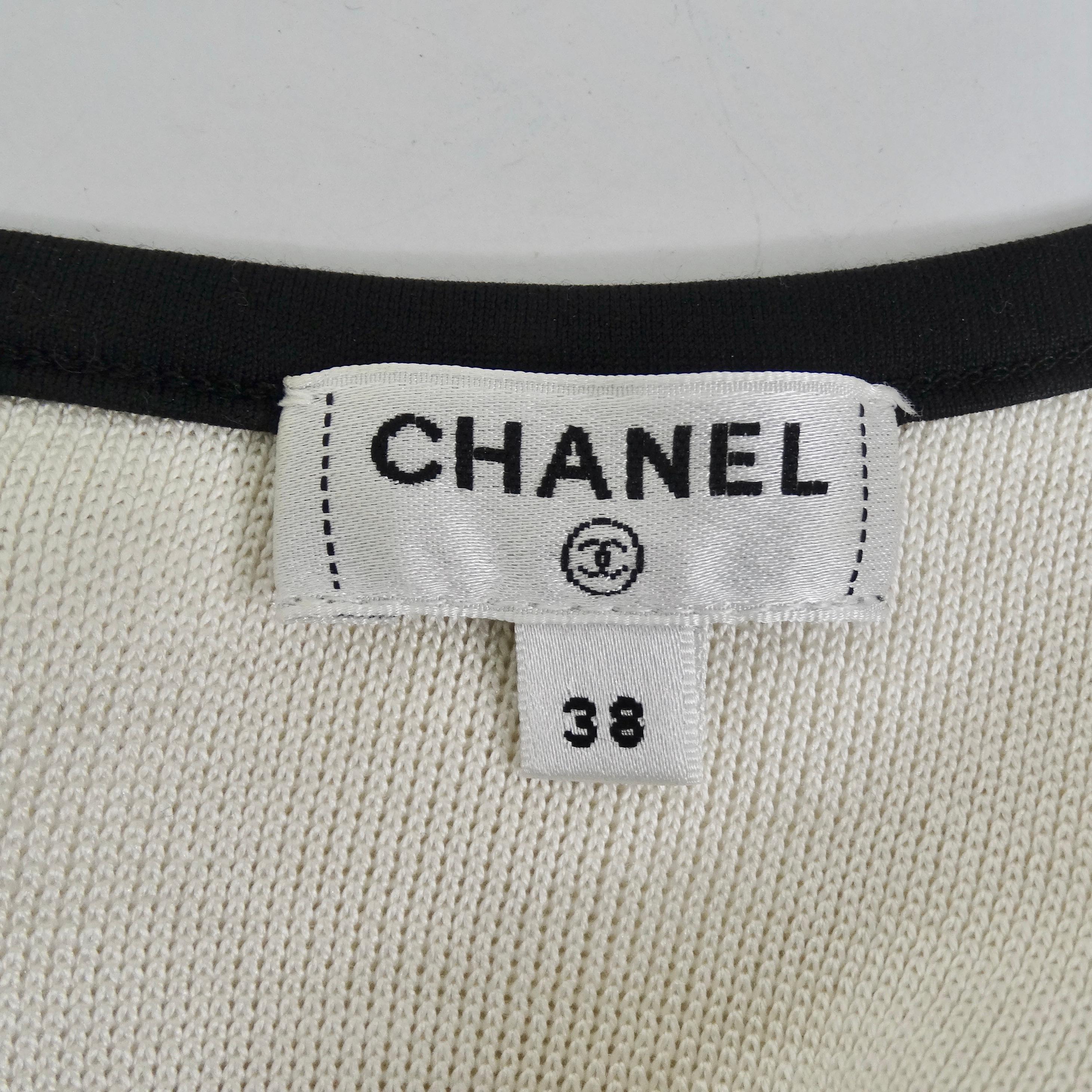 Chanel SS21 - Top court bustier en soie en vente 8