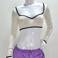 Chanel SS21 Silk Bustier Crop Top