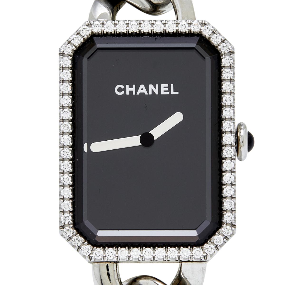 Chanel Stainless Steel Diamond Premiere Chaine H3254 Women's Wristwatch 20 mm 1