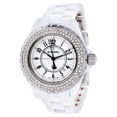 Used Chanel Stainless Steel J12 White Ceramic Watch