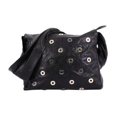 Chanel Star Attitude Hobo Grommet Embellished Quilted Leather Large,