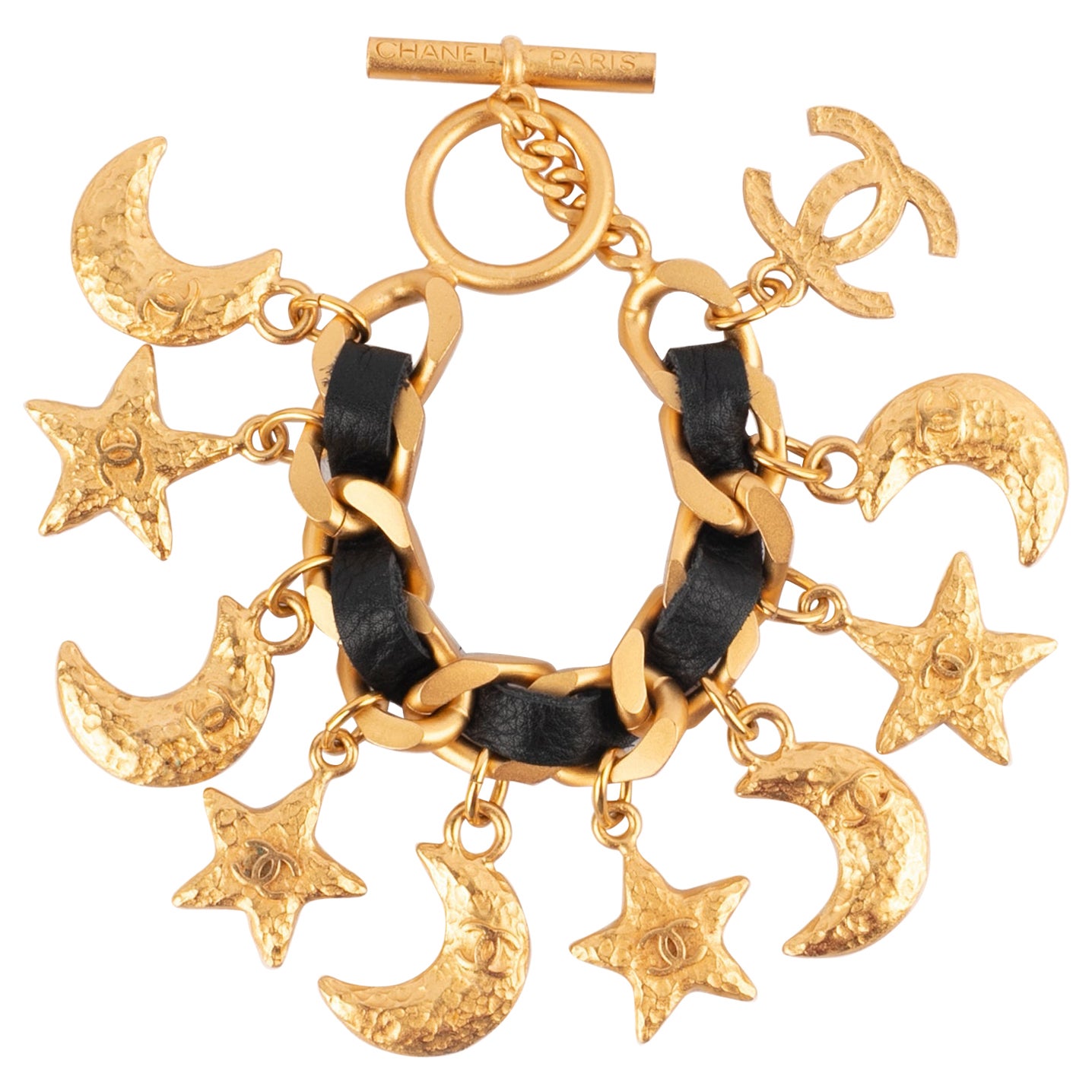 Chanel, bracelet étoilé avec breloques, 1995